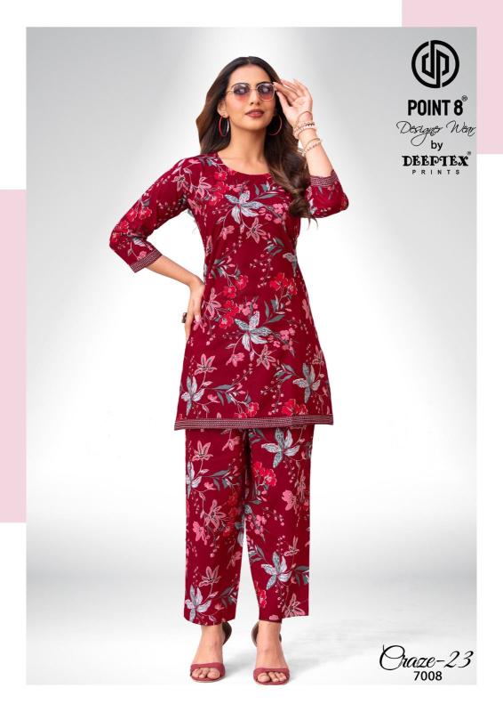 Deeptex craze vol-7 coord set wholesale for women